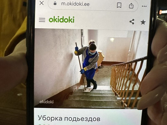 Ma puhastan sissepääsud