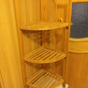 Складная угловая полка