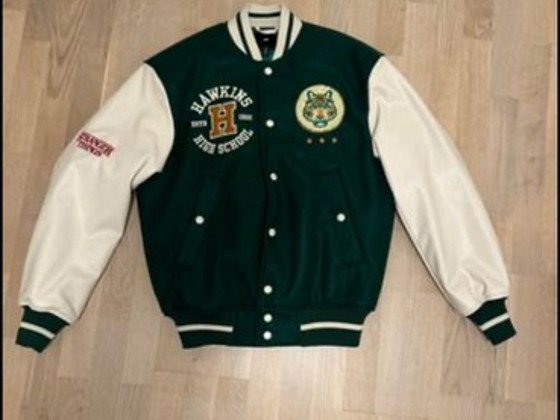 H&M stranger things varsity jacket