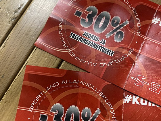 Купоны -30% в магазин sportland
