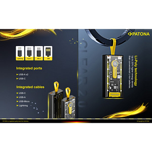 Battery bank Patona Clear 2.0 PD22.5W 20 000mAh, garantiiga (7 фото из 8)