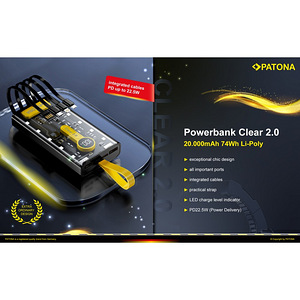 Battery bank Patona Clear 2.0 PD22.5W 20 000mAh, garantiiga (8 фото из 8)