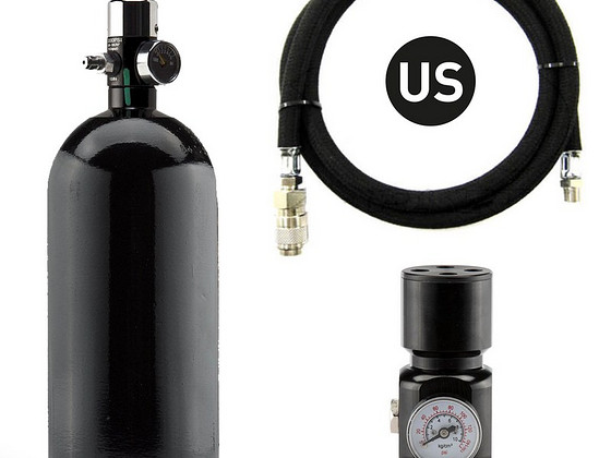 HPA pack 0.8L tank + HPA regulator + US line