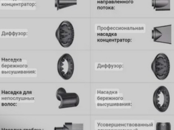 Фен насадки Dyson