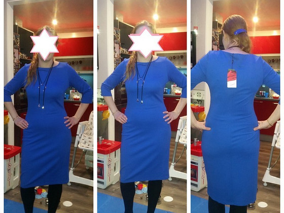 Синее платье миди vaide. М (38)