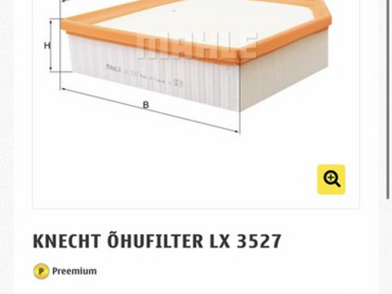 KNECHT ВОЗДУШНЫЙ ФИЛЬТР LX 3527/KNECHT OHUFILTER LX 3527