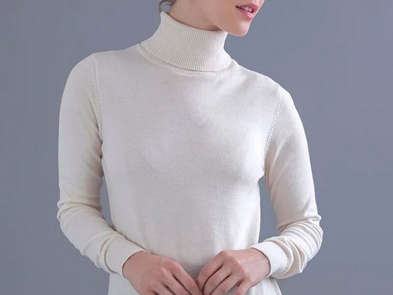 Gap pehme loodusvalge roll neck kudum S