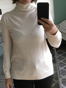 Gap pehme loodusvalge roll neck kudum S (2 foto / 5)