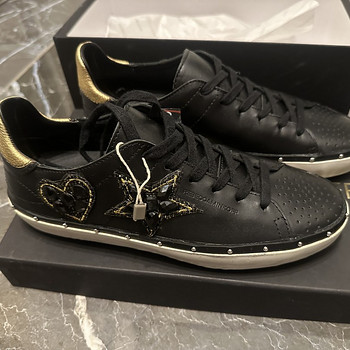 Rebecca Minkoff новые кеды ( swarovski nappa black) 37