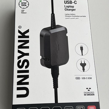 Unisynk USB-C Laptop Charger 65W , Black