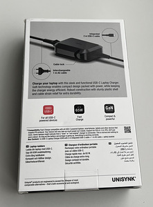 Unisynk USB-C Laptop Charger 65W , Black (2 foto / 3)