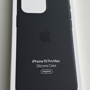 Apple iPhone 15 Pro Max Silicone Case Black
