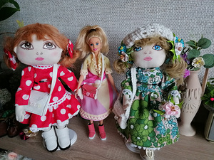 Текстильная игровая кукла ручной работы (4 фото из 4)