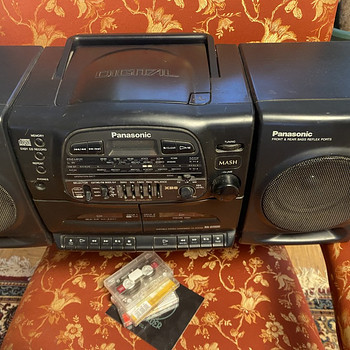 Panasonic RX-DT600 Radio CD Dual Cassette, vanakooli makk, s