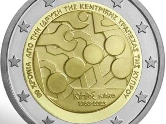 2 eurot Küpros 2023 UNC