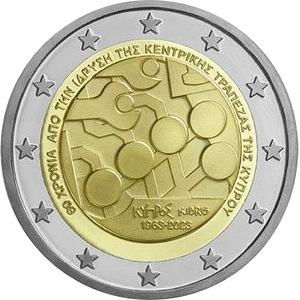 2 евро Кипр 2023 UNC (1 фото из 1)