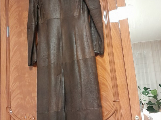 Кожаное пальто