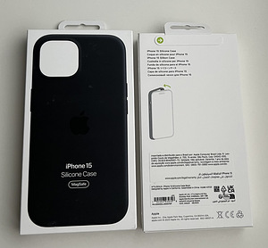 Apple iPhone 15 Silicone Case with Magsafe , Black (1 фото из 1)
