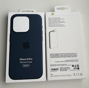 Apple iPhone 15 Pro Silicone Case with Magsafe , Storm Blue (1 фото из 1)