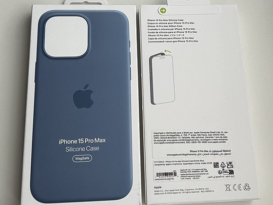 Apple iPhone 15 Pro Max Silicone Case , Winter Blue