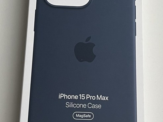 Apple iPhone 15 Pro Max Silicone Case , Storm Blue