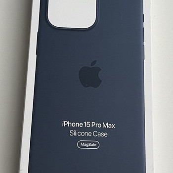 Apple iPhone 15 Pro Max Silicone Case , Storm Blue