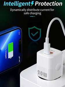 KUULAA быстрое зарядное устройство 20 Вт QC3.0, Type C (6 фото из 10)