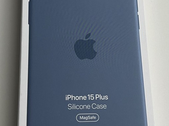 Apple iPhone 15 Plus Silicone Case with Magsafe ,Winter Blue