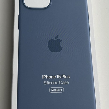 Apple iPhone 15 Plus Silicone Case with Magsafe ,Winter Blue