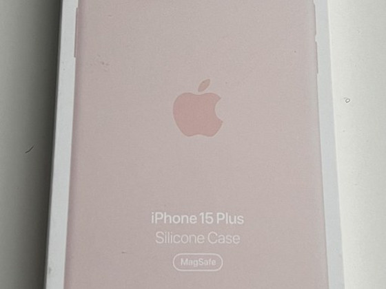 Apple iPhone 15 Plus Silicone Case with Magsafe , Light Pink