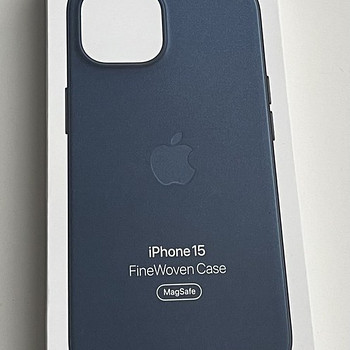 Apple iPhone 15 FineWoven Case with MagSafe , Pacific Blue