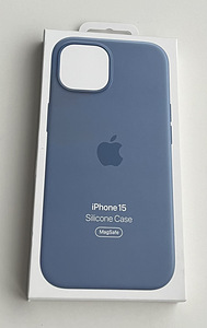 Apple iPhone 15 Silicone Case with Magsafe , Winter Blue (1 фото из 2)