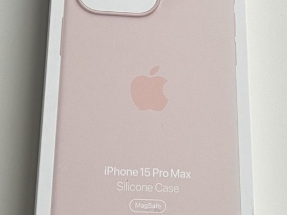 Apple iPhone 15 Pro Max Silicone Case with Magsafe , Pink