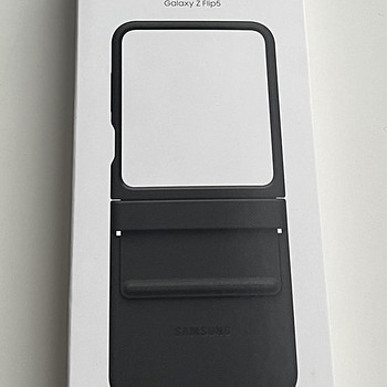 Samsung Galaxy Flip5 Flap Eco-Leather Case , Black
