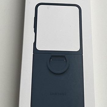 Samsung Galaxy Flip5 Silicone Case with Ring , Indigo