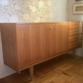 Kapp, sideboard, tiigipuu spoon, retro