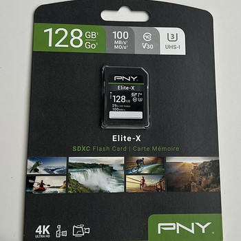 PNY Elite-X SDXC Flash Card 128gb