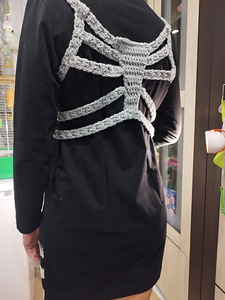 Вязаный топ скелет (3 фото из 6)