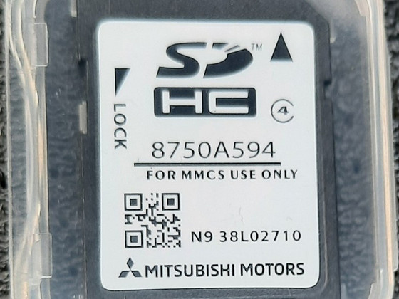 Mitsubishi MMCS SD Card Navigation SAT NAV Map 2025-A Europe