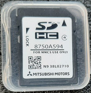 Mitsubishi MMCS SD Card Navigation SAT NAV Map 2025-A Europe (1 foto / 3)