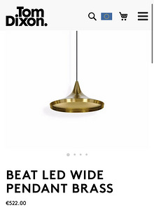 LampTom Dixon beat Led wide pendant brass (1 foto / 4)