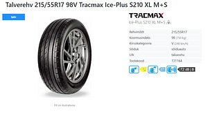 Tracmax Ice Plus S210 98V Lamell (1 фото из 1)
