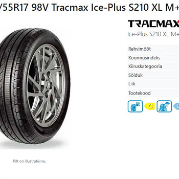 Tracmax Ice Plus S210 98V Lamell