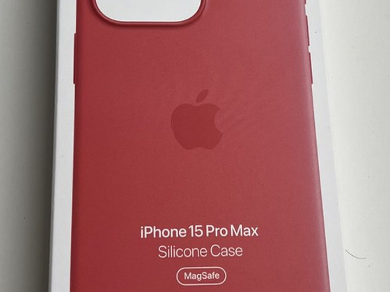 Apple iPhone 15 Pro Max Silicone Case with Magsafe , Guava