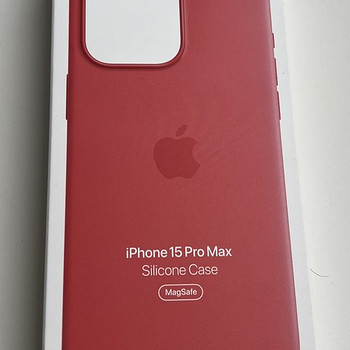 Apple iPhone 15 Pro Max Silicone Case with Magsafe , Guava