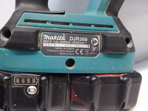 Akutiigersaag Makita DJR360Z + 2 akut 3,0 ah (6 foto / 10)