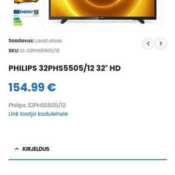 Телевизор philips 32ph55505/12