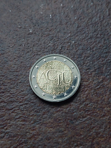 2 евро Латвийский Ачу 2015 UNC (1 фото из 2)