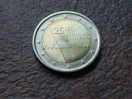 2 euro 25 let republika slovenia UNC 2016 sloveenia slovenia