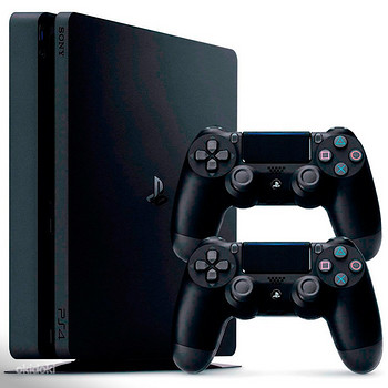 SONY PLAYSTATION 4 / ДВА ДЖОЙСТИКА / 4 ИГРЫ / ВСЕ КАБЕЛЯ